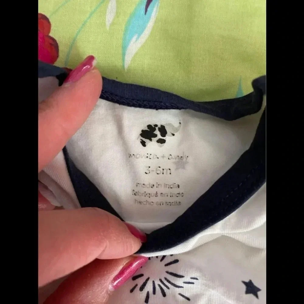 Monica + Andy Short Sleeve Jack + Jill Bodysuit Little Sparkler 3-6 months